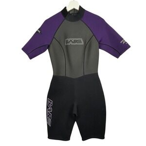 Bare Spring Wetsuit Youth‎ 13-14 Attack Series Flat Lock Seam Surf Dive Shorty